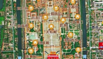 皇宫布局平面图（北京故宫图解全图）